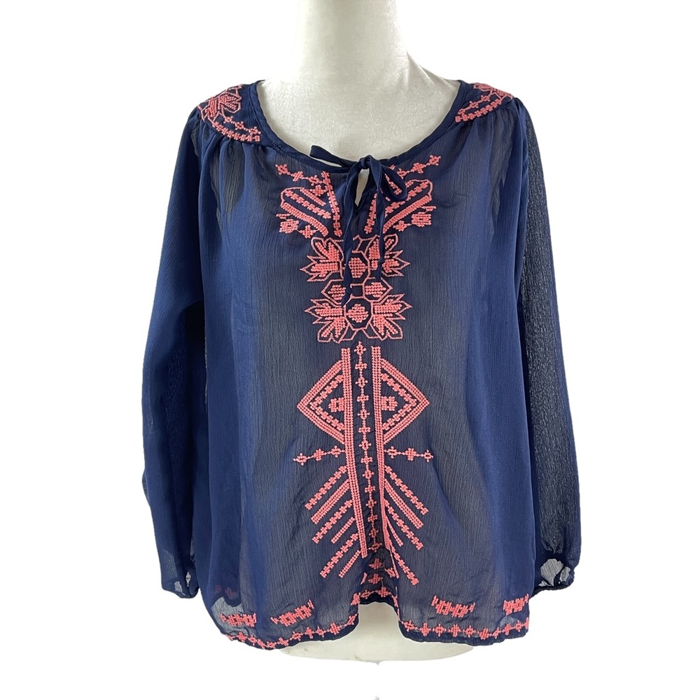 Rue 21 long sleeve sheer top
